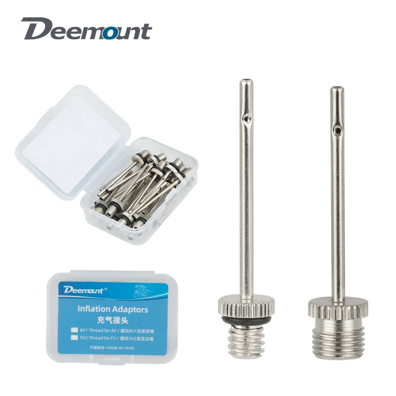 

100PCS Pump Adaptors Thread 8V1 AV or 5V2 FV Needles W/ Side Hole Quick Inflation for Basketball Football Volleybal