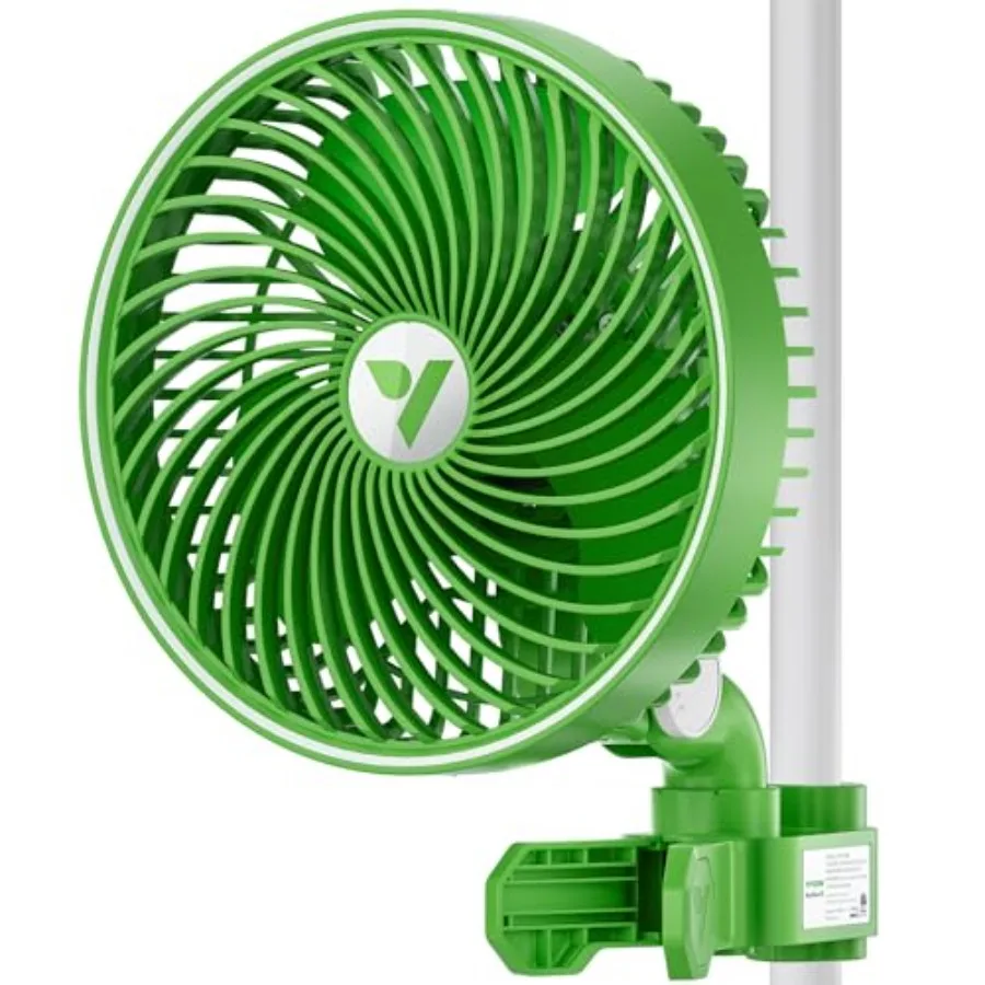 

AeroWave E6 Grow Tent Fan 6", EC Motor, Smart Wifi Control, US Patented Auto Oscillating Clip fan, Weatherproof IP-54, Strong A