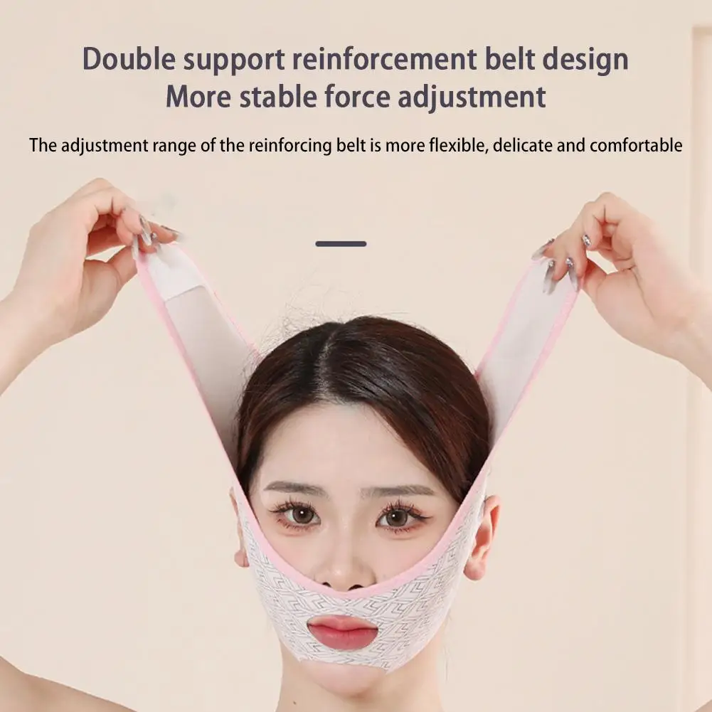 

Breathable V Face Band Cheek Lift Up Face Thin Mask Chin Double Shaping Bandage Bandage Anti V-Line Wrinkle Reduce Face D3K2