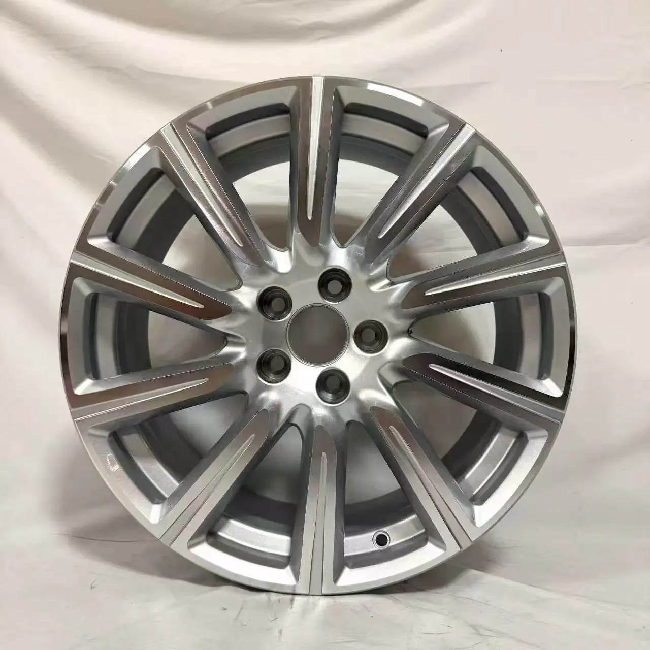 18 Inch OEM Sport Alloy Wheels Petal Blade Split Spoke Black Silver For 4x100 Compact Hatchback Car Rims