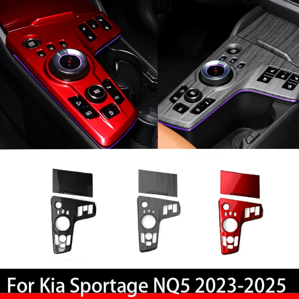 

LHD/RHD для Kia Sportage NQ5 2023-2025, автомобильная автоматическая центральная ручка переключения передач, консоль, панель, рамка, накладка, аксессуары