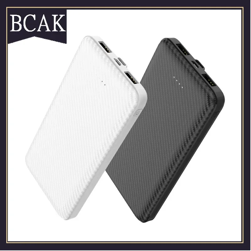 Hot Style 20000mAh Mobile Power Supply Large Capacity Fiber Texture Shell Design Light and Easy To Carry Dual Input BCAK