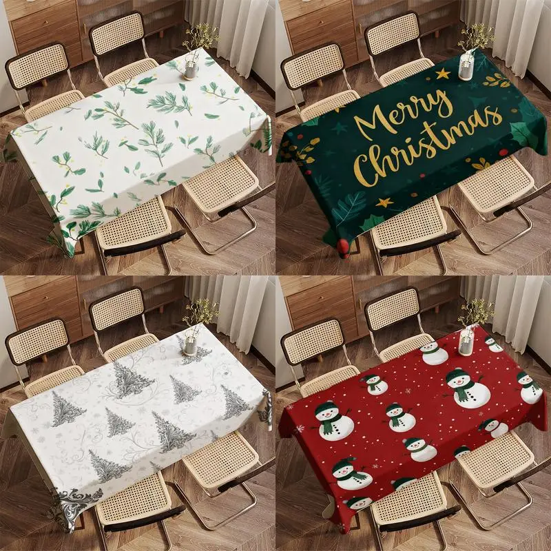Green Branch Pattern Tablecloth Restaurant Kitchen Tablecloth Living Room Home Decoration Rectangular Party Decoration
