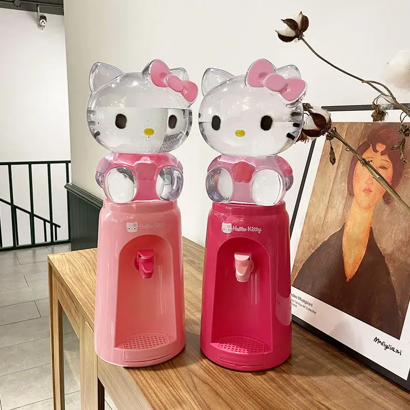 2000Ml Kawaii Sanrio Hello Kitty My Melody Anime Figure Small Water Dispenser Office Household Desktop Mini Water Dispenser