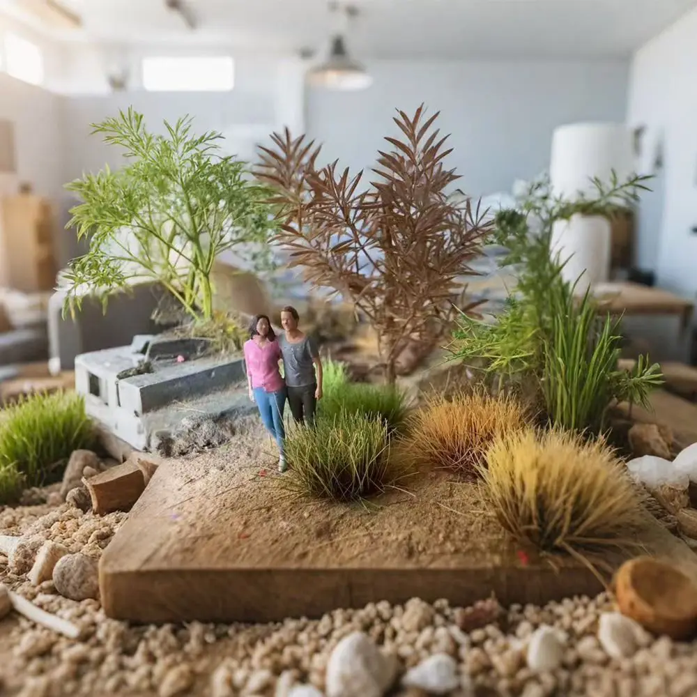 

Simulation Miniature Grass Cluster Model Miniature Fairy Garden Vegetation Scene Model Micro Landscape DIY Handmade