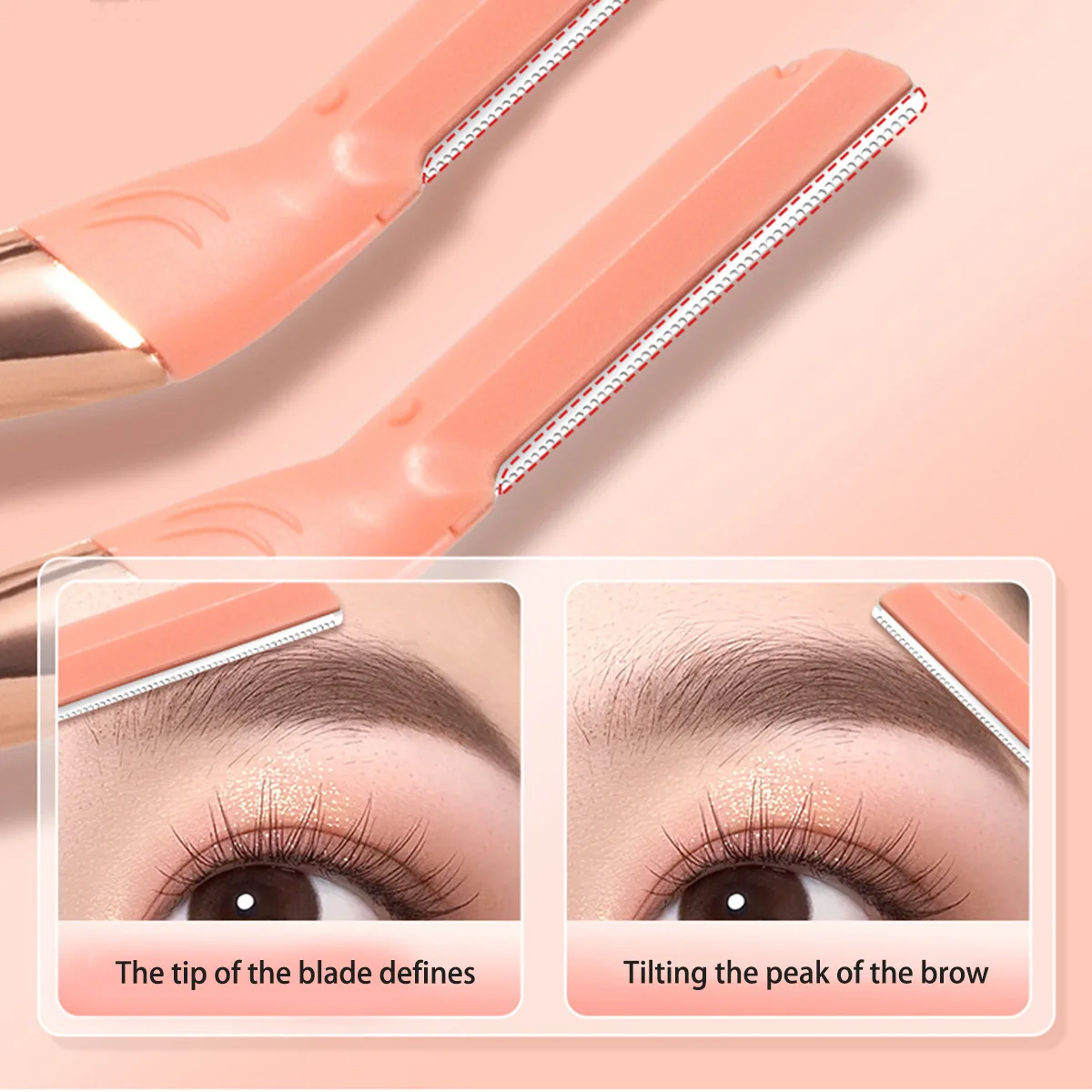 مناسبة لحلاقة الحواجب وإزالة الشعر الناعم على وجه المرأة مع بشرة حساسة مجهزة بشفرات بديلة