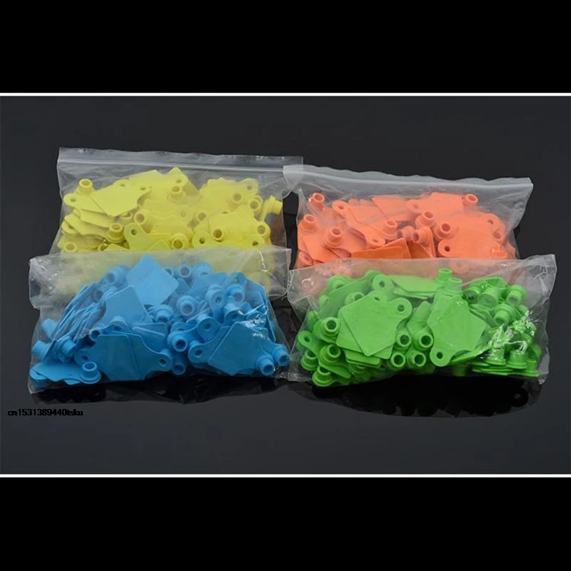 

Акция, 100 шт., бирки для ушей свиньи, пластина, цифровой маркер, этикетка с медными головками, 3 цвета, ферма, скот, животное, идентификатор, 2025