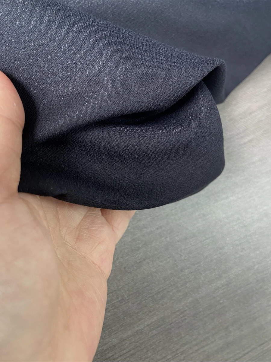 

Spring Summer Silk Fabric with Micro Wrinkle Texture Satin Clothing Material Durable Elastic Home Sponge Pad DIY