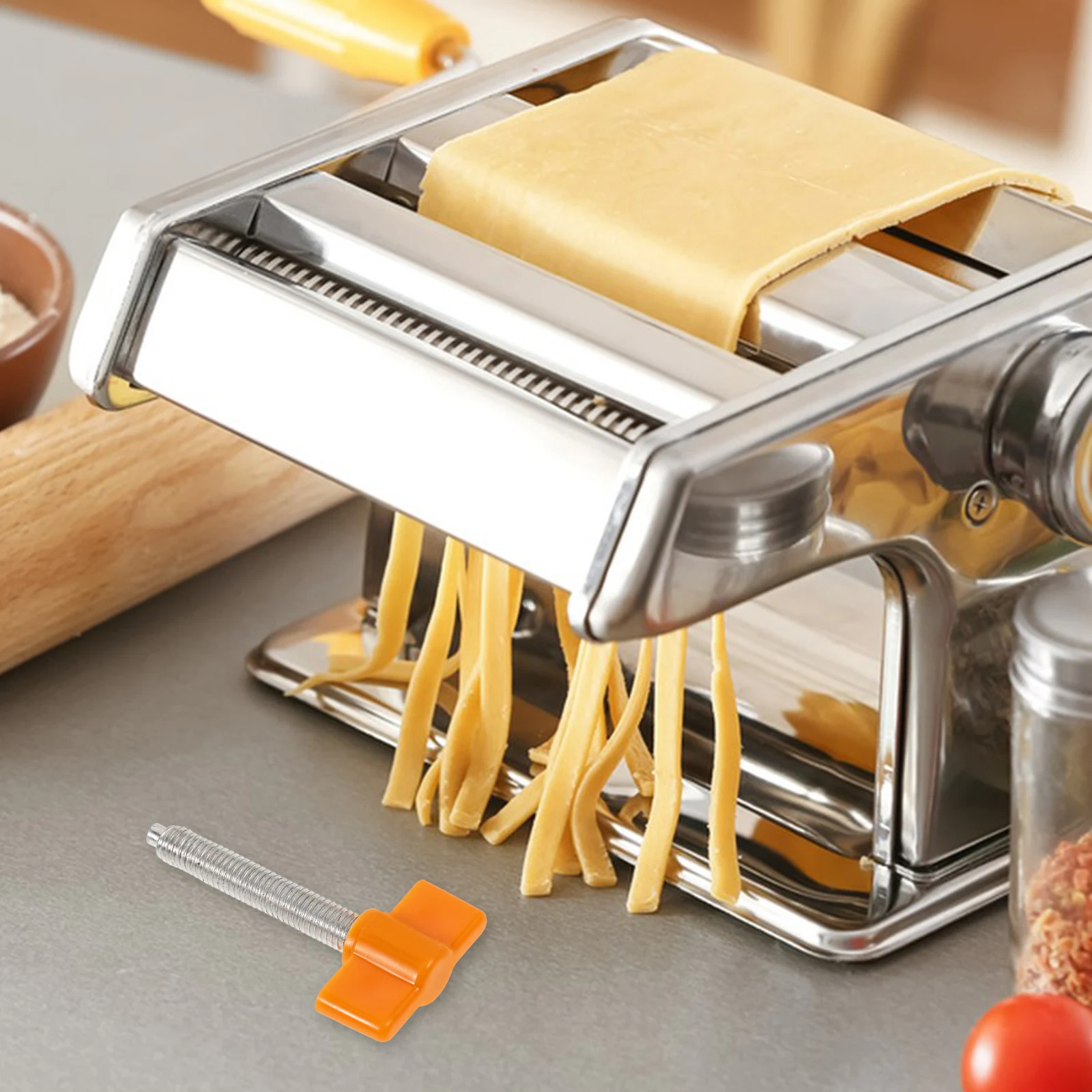 

Noodle Maker Accessory Pasta Machine Fixing Clamp Screw Part Metal Replacement Long Term Use Smooth Round Surfaces No Burrs