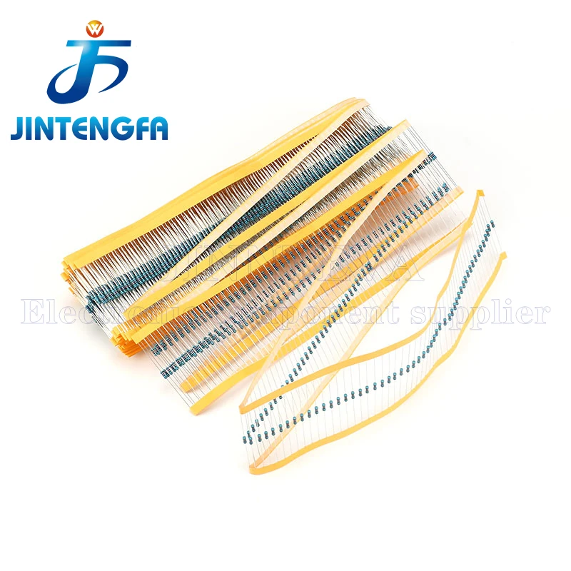 100PCS 1/4W 1% Metal Film Resistor 0R-10M   0.25W 0 2.2 10 56 68100 120 150 220 270 330 470 1K 2K2 4.7K 10K 100K 470K 1M 10M ohm