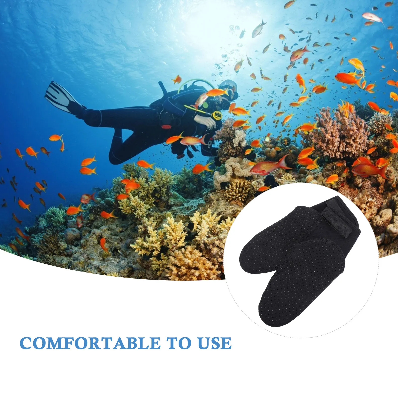 

1 пара носков для дайвинга, водонепроницаемые, теплые, с нескользящей подошвой, складные, для дайвинга, снорклинга, пляжа, удобные