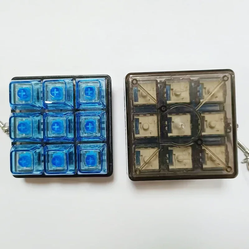 9/12 Keys Mechanical Keyboard Axis Tester Stress Relief Toy Keyboard Button Keycap Decompression Fidget Toys For Adults Gift