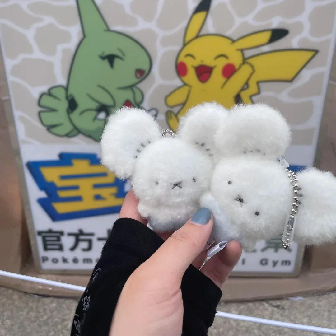Genuine PokéMon Palm Furry Series Slowpoke Snorlax Tandemaus Garage Kit Plush Doll Ornament Trendy Toy Bag Decoration Pendant