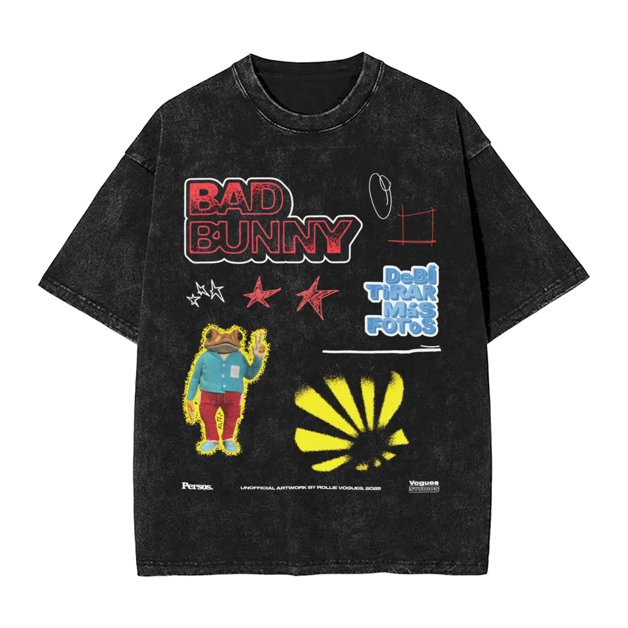 

DTMF Debi Tirar Mas Fotos BAD BUNNY T-Shirts Men Novelty Pure Cotton Tees Crew Neck Short Sleeve T Shirts Plus Size Clothing,