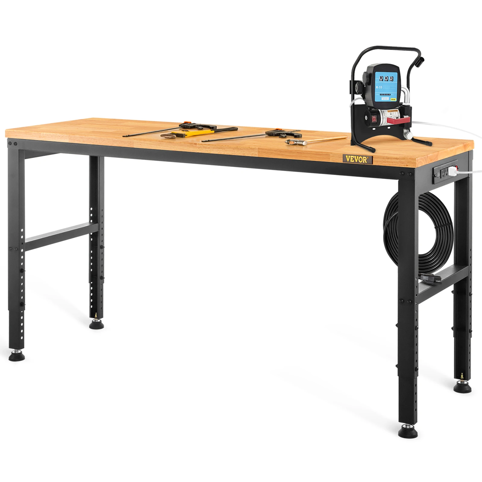 SucceBuy 2000 lbs Adjustable Garage Workbench 48/61