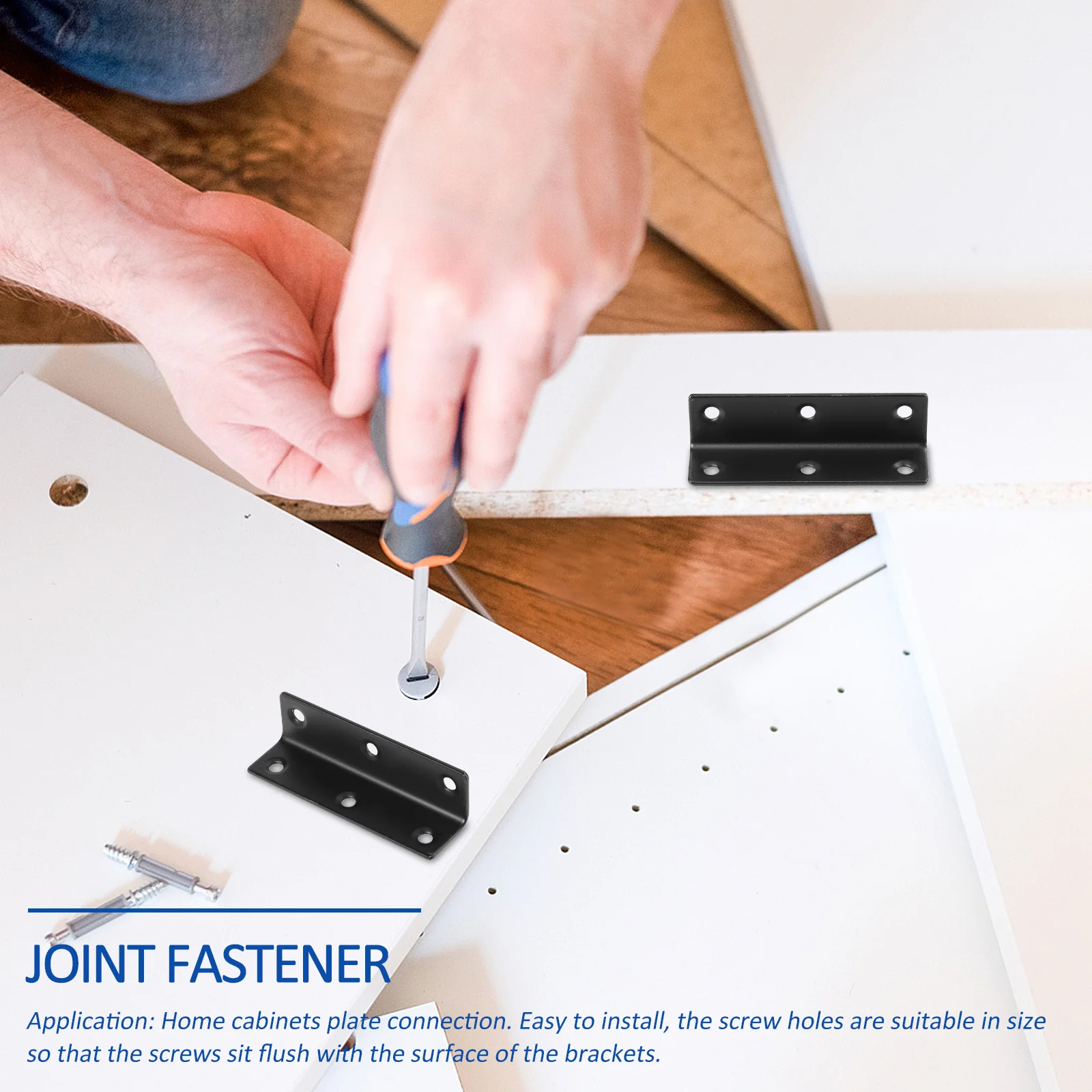 

4pcs Corner Bracket Stainless Steel Right Angle Brackets For Furniture Shelf Support L Shape Brace Heavy Duty Angle Fitting