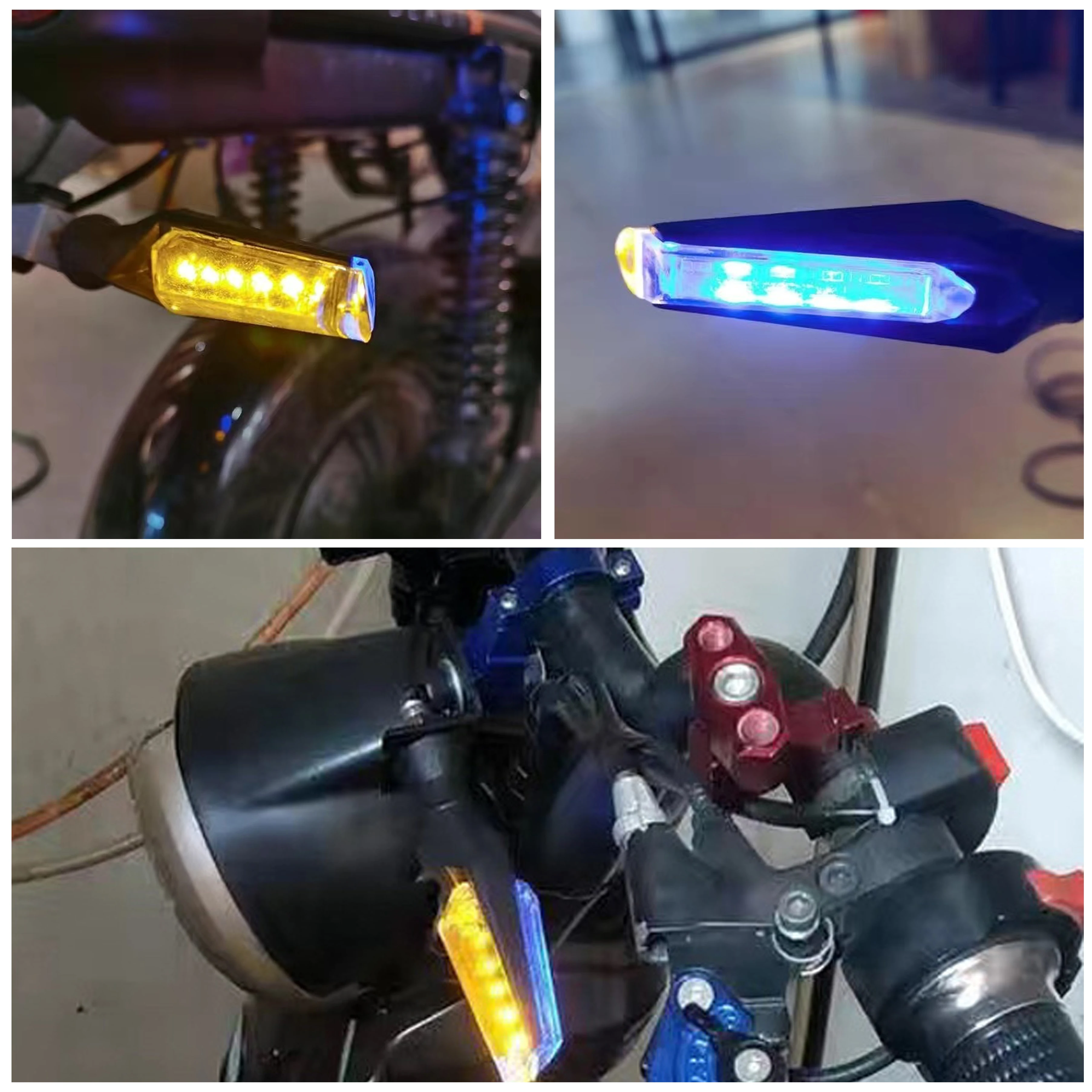 E-bike 32v 48v 52v 60v Electric turn signal blinker indicator led light bicycle moto motorbike motorcycle scooter accessories