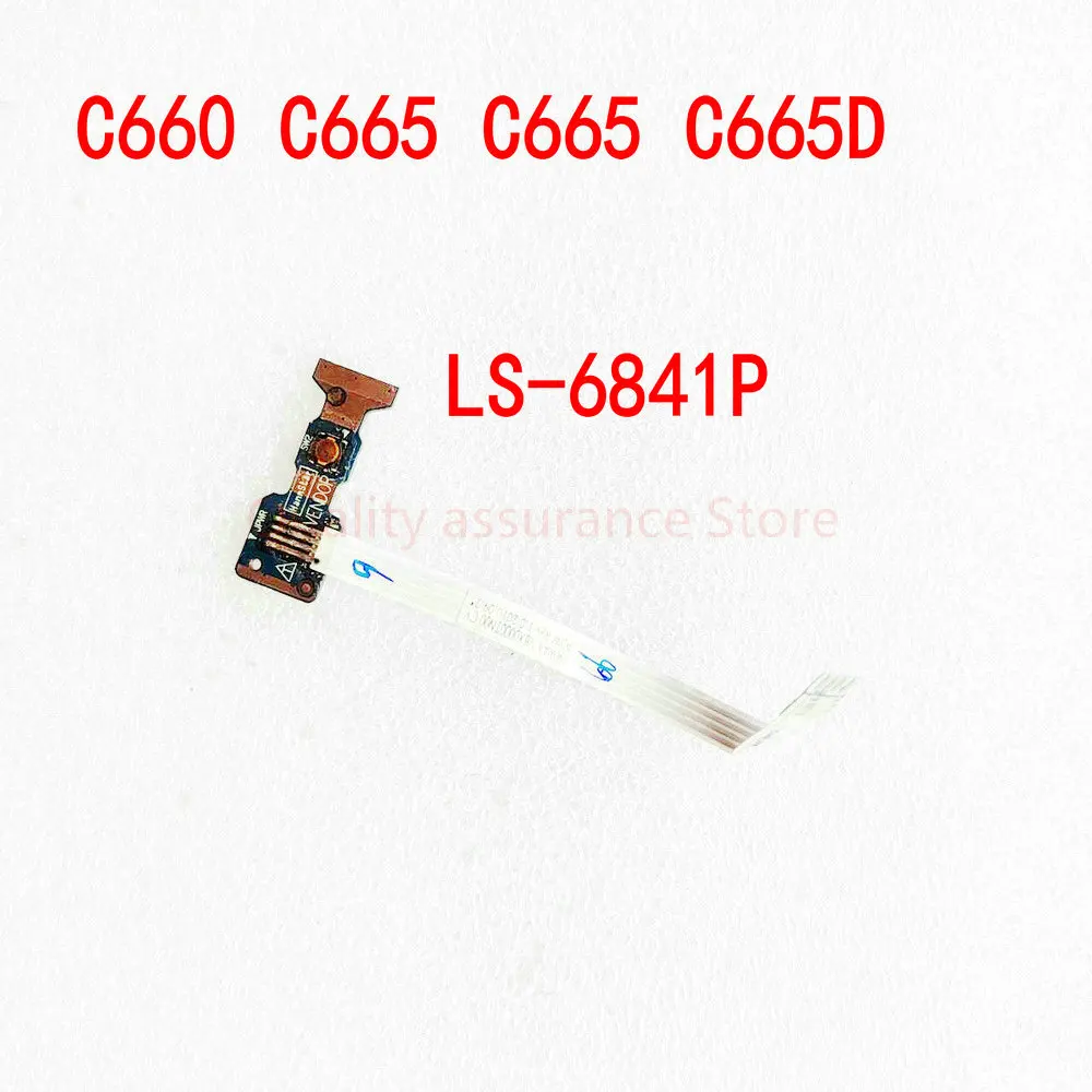 FOR Toshiba Satellite C660 C665 C660D C665D Power Button Board With Cable LS-6841P WORKS