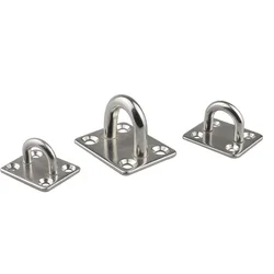 Stainless Steel Hooks House Square Heavy Duty Hammock Chair U Shaped Hammock Hook Suspension Ceiling Mount Eye Plate