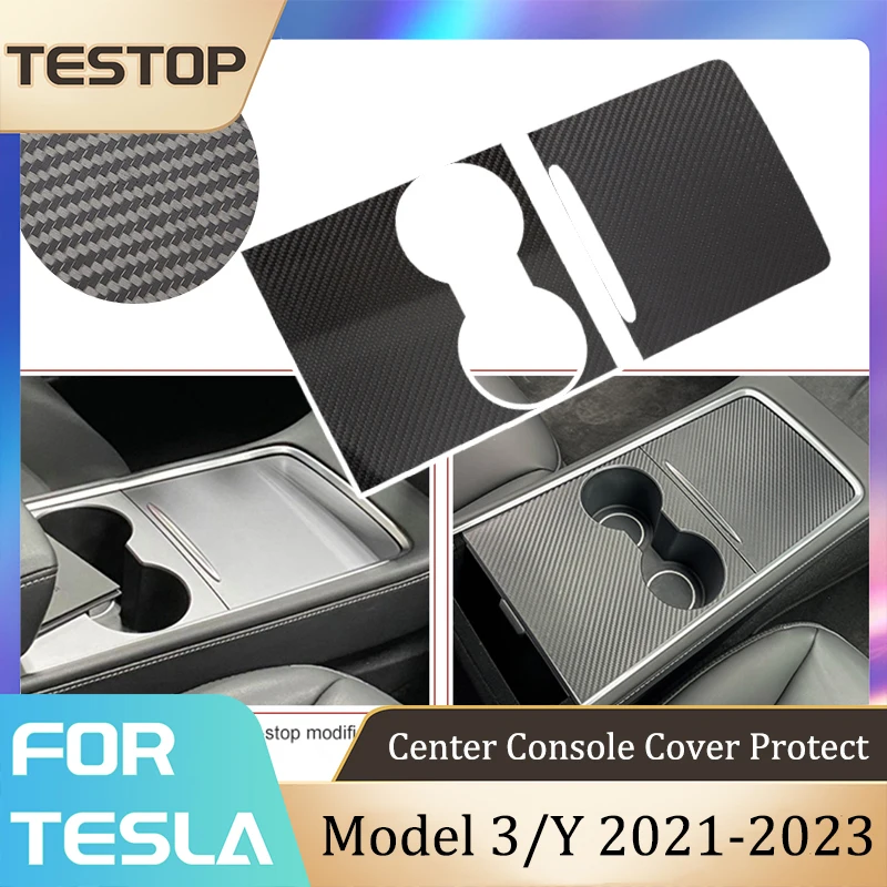 

Tesla Model 3/Y Central Control Panel Stickers Protect 100% Real Carbon Fiber For Tesla Model 3/Y 2021-2023 Accessories