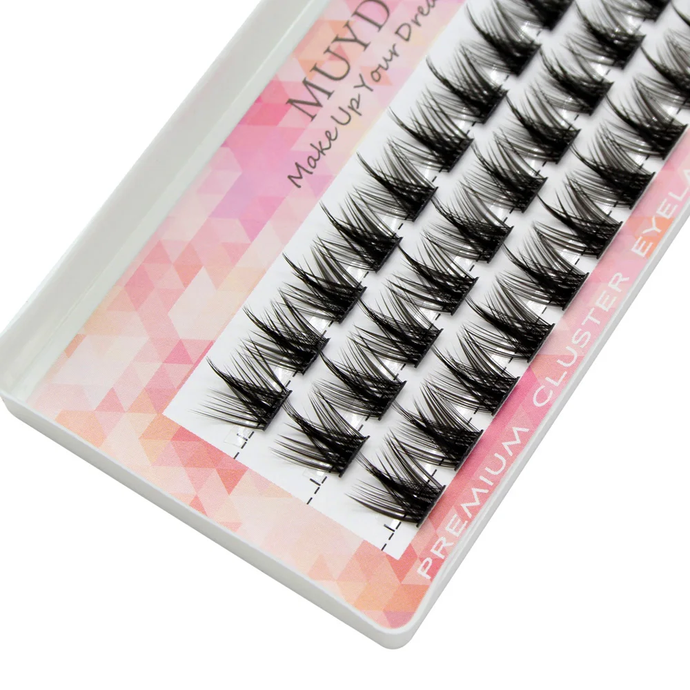 新スタイル 36 個 DIY セグメントまつげクラスターエクステンションナチュラル 3D ボリューム偽ミンクシルクまつげ個別のメイクアップツール繊毛