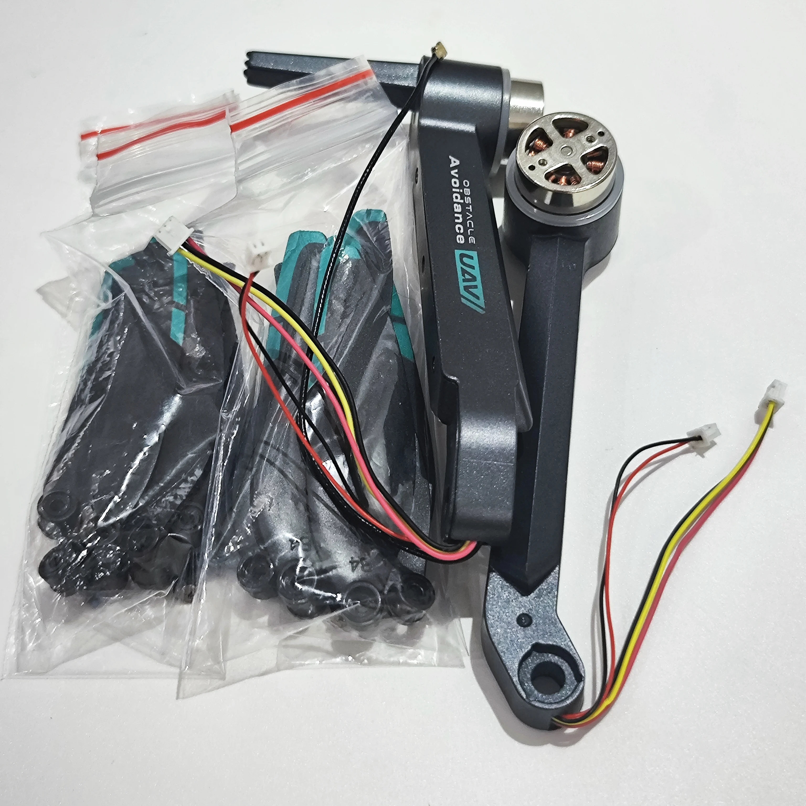 

S159MAX Drone S159 Foldable RC Quadcopter Spare Parts Brushless Motor Front Rear Arm B 2PCS + 16PCS Blade Propellers Maple Leaf