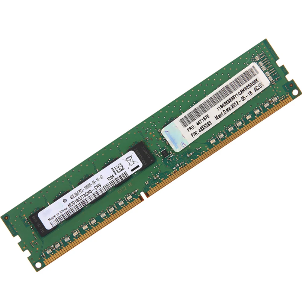 

1PCS Server Memory RAM X3250 M3 X3250 X3530 M4 44T1575 44T1571 48X5293 DDR3 4GB 1333 ECC UDIMM