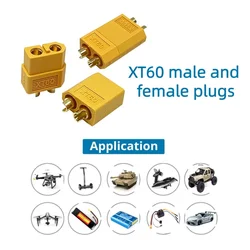 2/5pcs XT60 XT-60 Male Female XT60 Bullet Connectors Plugs T Plug For RC Lipo Battery Rc Drone Airplane Car Accessories