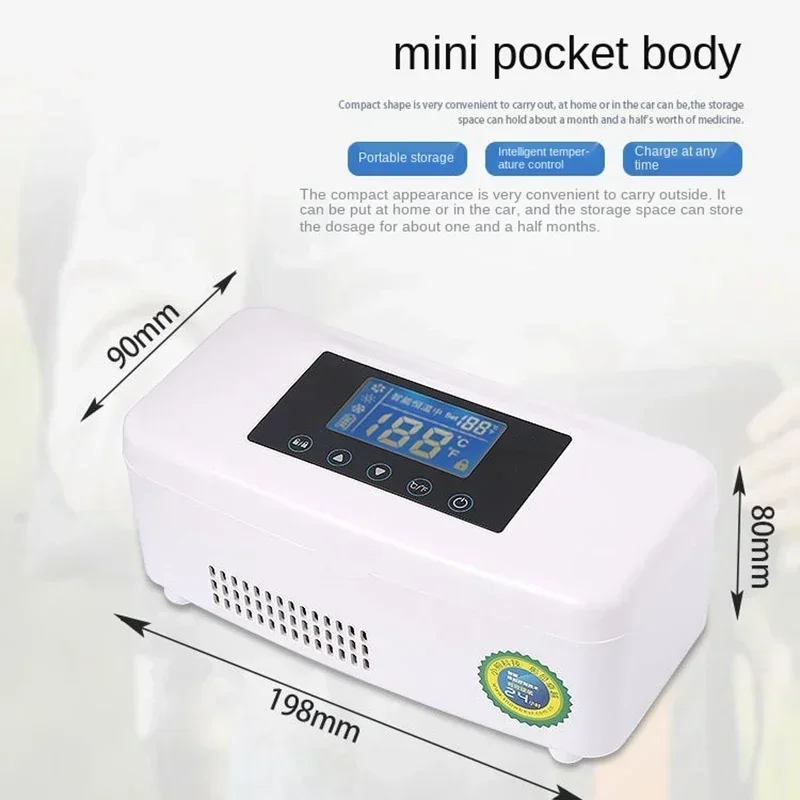 Fridge Cooler Refrigerator Warmer Cooler Drink Freezer Cooler Bag for Insulin Vaccine Cold Diabetes Outdoor Travel Drug