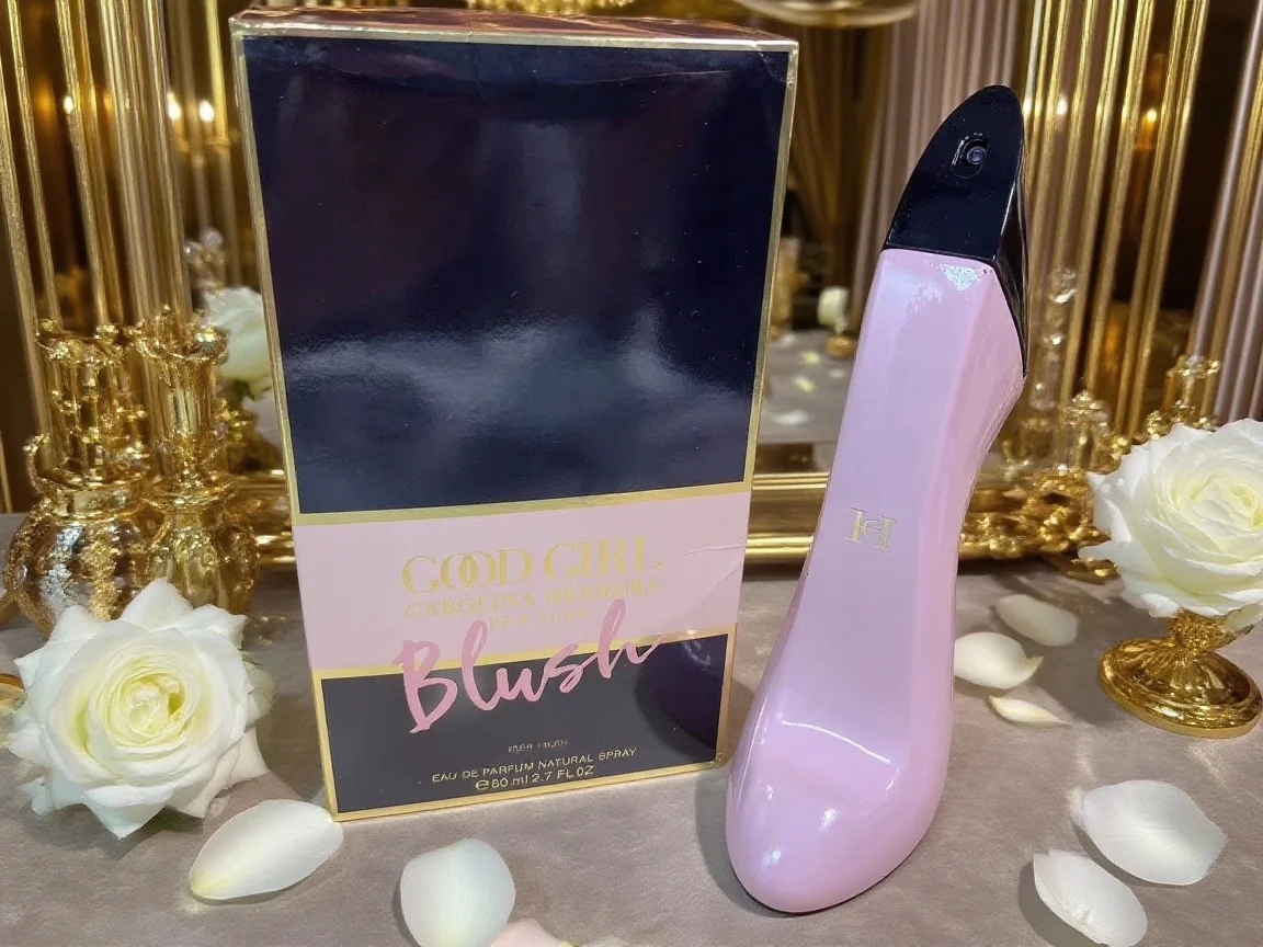 أحمر خدود كارلنا هيرا جود جيرل 80 مل - رائحة مسحوق الأزهار للجنسين، رائحة عطلة تدوم طويلاً، هدية عيد الميلاد وعيد الشكر #5