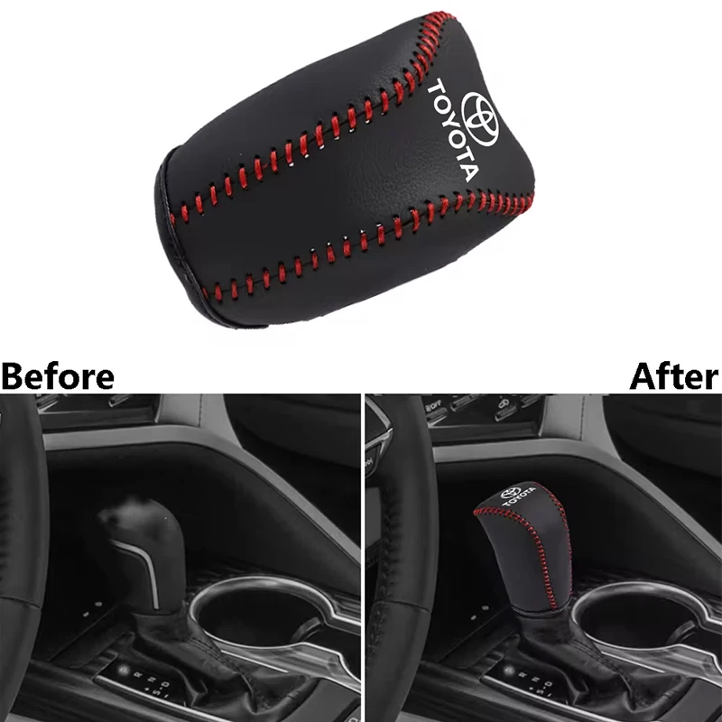 Car Interior Hoodie Gear Shift Knob Cover Manual Automatic For Corolla Levin 2023 2022 2021 2020 2019 2018 2017 2016 2015 2014