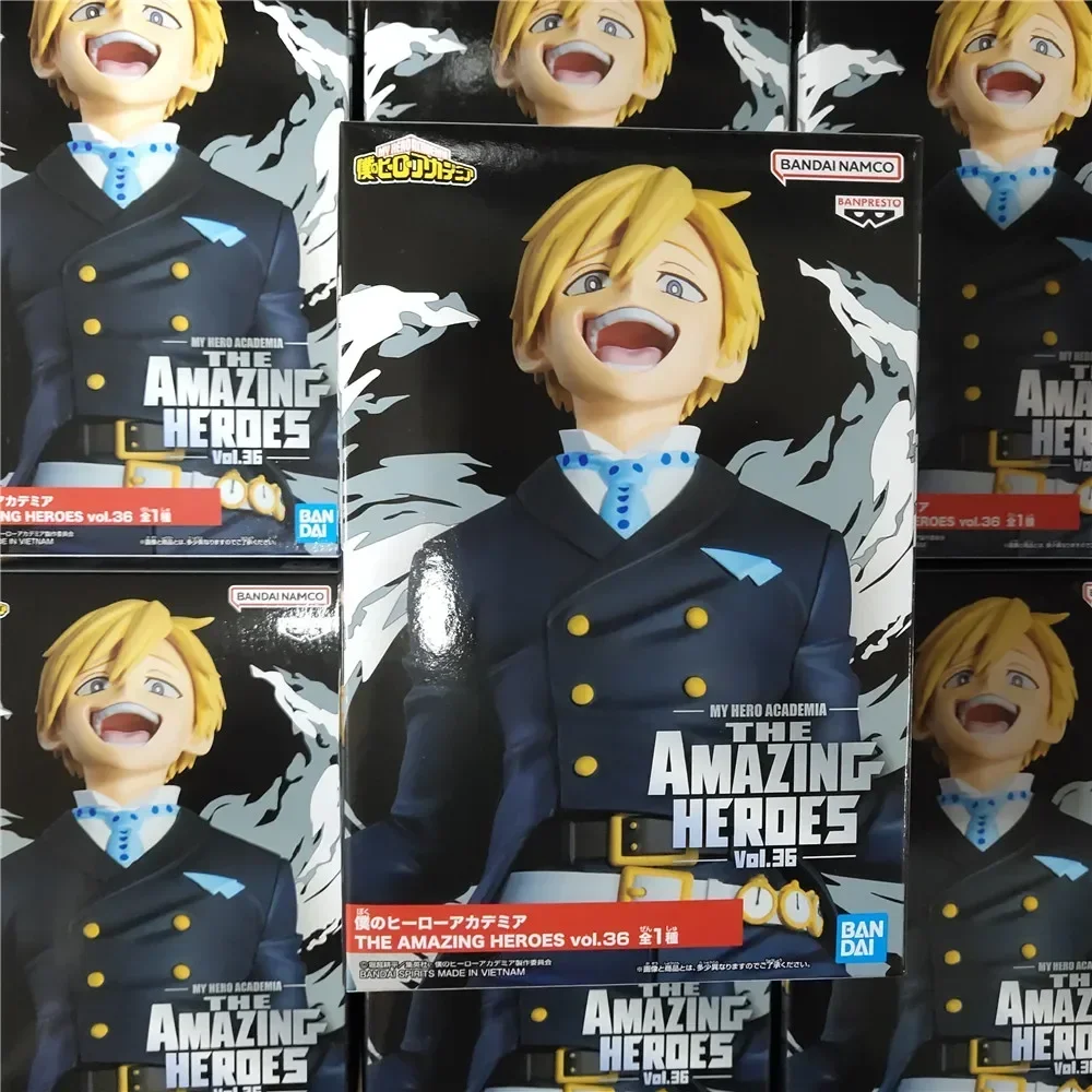 Original Bandai My Hero Academia Monoma Neito Anime Figure Ornaments Figure Model Toys The Amazing Heroes PVC 13cm