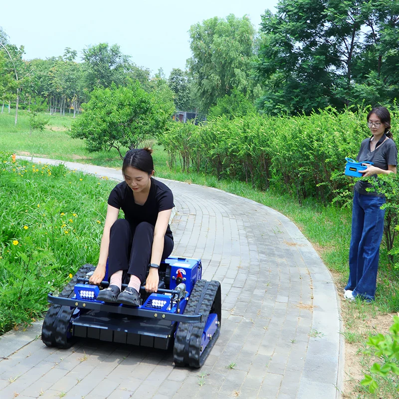 Customized High-Quality  Remote Controlled Lawnmower Track-Style Snow Shovel Lawnmower English Version