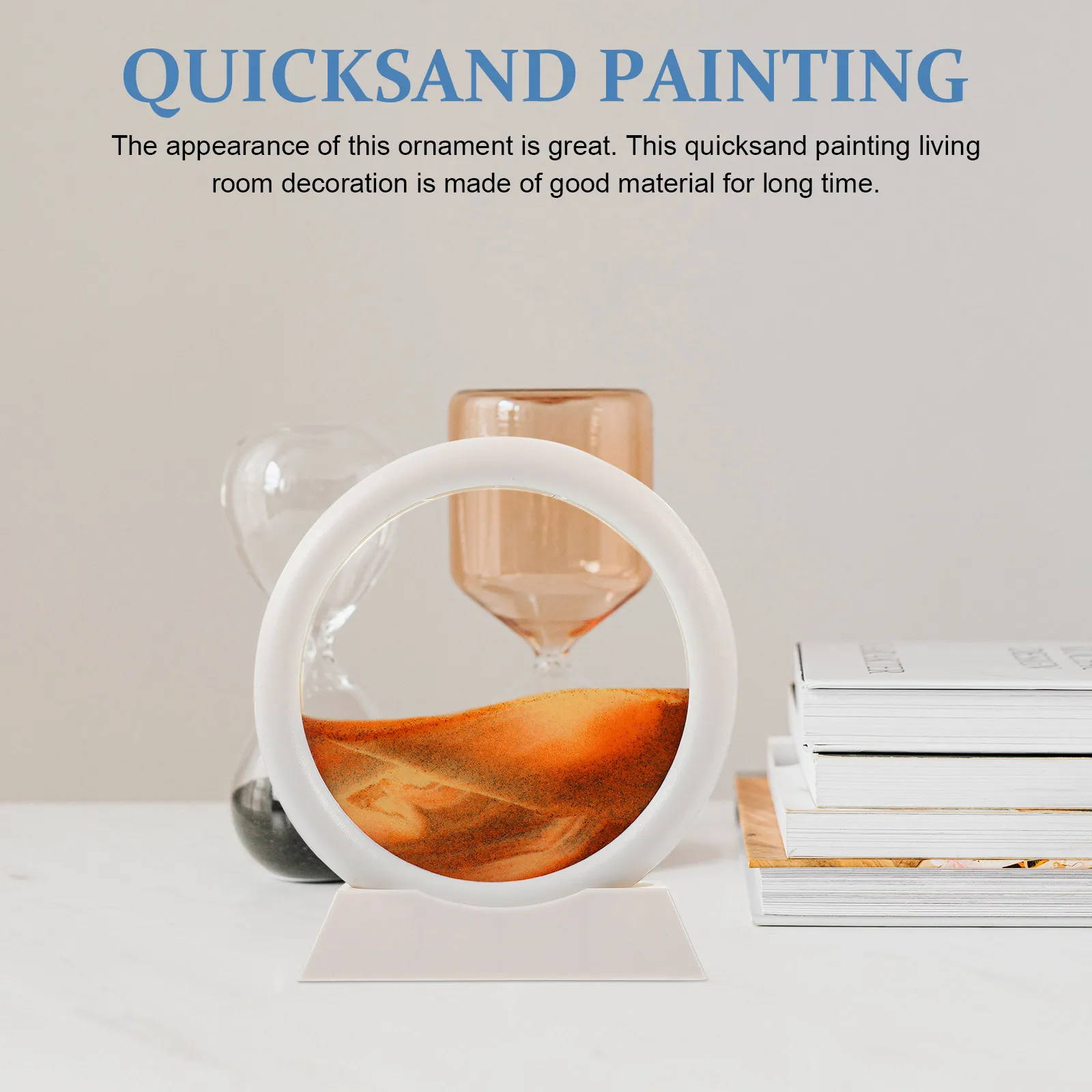 

Quicksand Painting Hourglass Water Decor Picture Landscape Effect Stable Desktop Office Student Computer