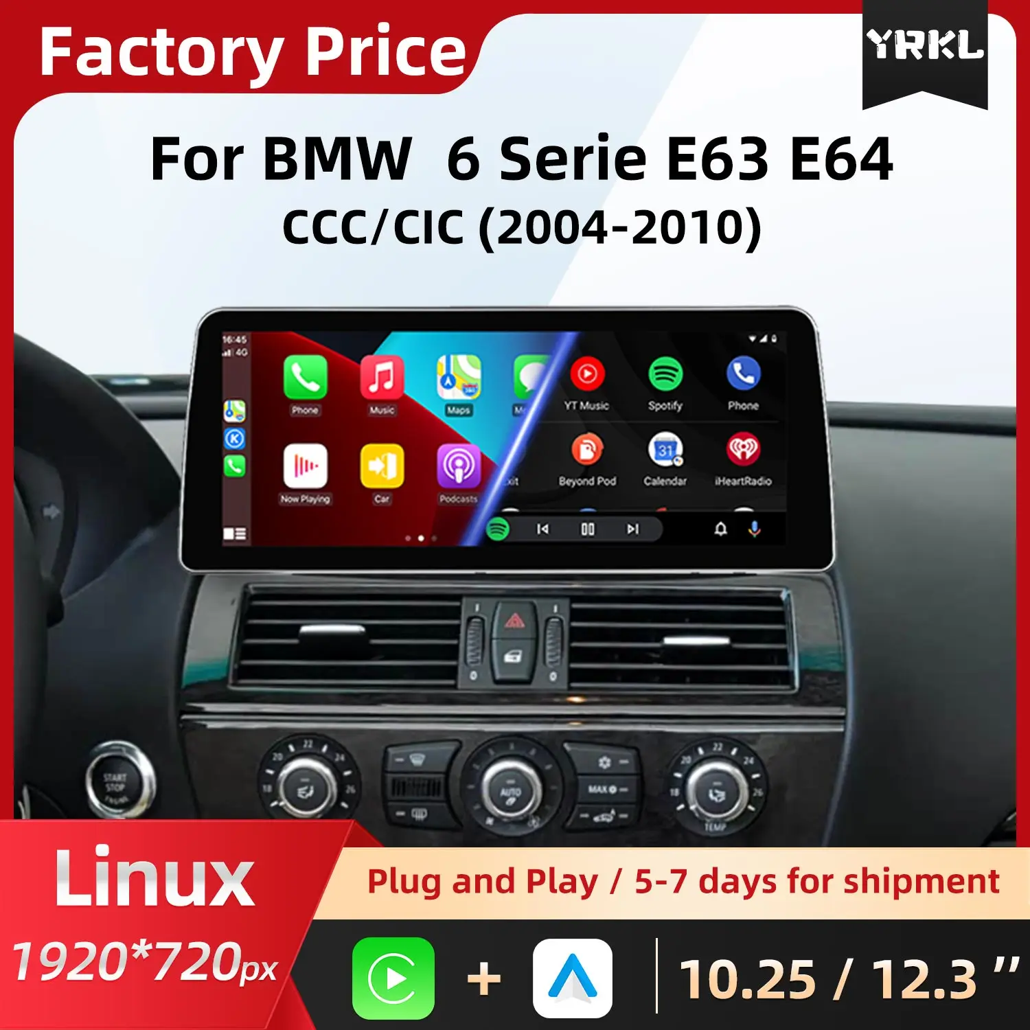 For Bmw 6 Serie E63…