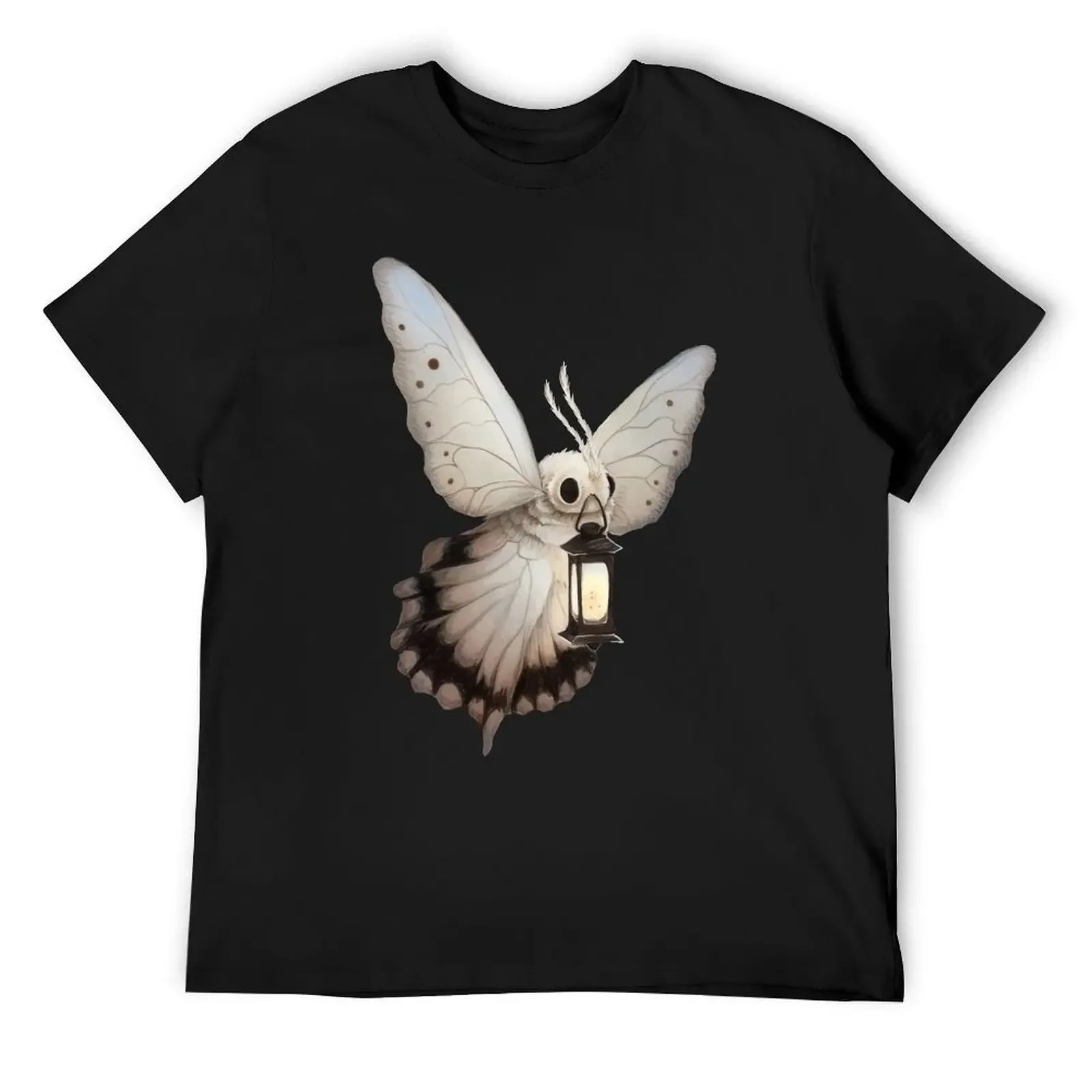 

Cute moth holding a lantern T-Shirt summer tops animal prinfor boys oversized t shirts for men