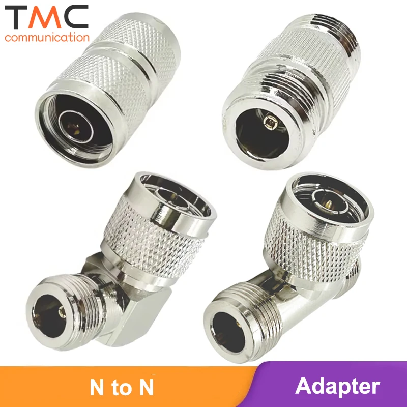 4G Antenna Adapter 2 Way Splitter N Male to N Female RF Coaxial Connector Right Angle 90 Degree Convension for Router Coax Cable