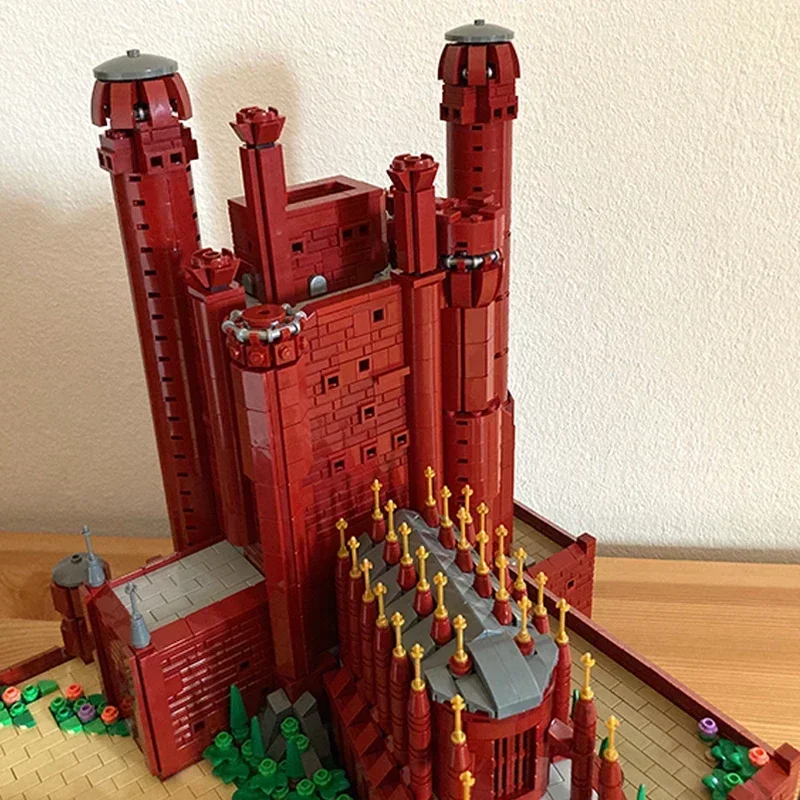 Popular Movies Model Moc Building Bricks The Red Keep Fortress Technology Modular Blocks Gifts Christmas Toys DIY Sets Assembly
