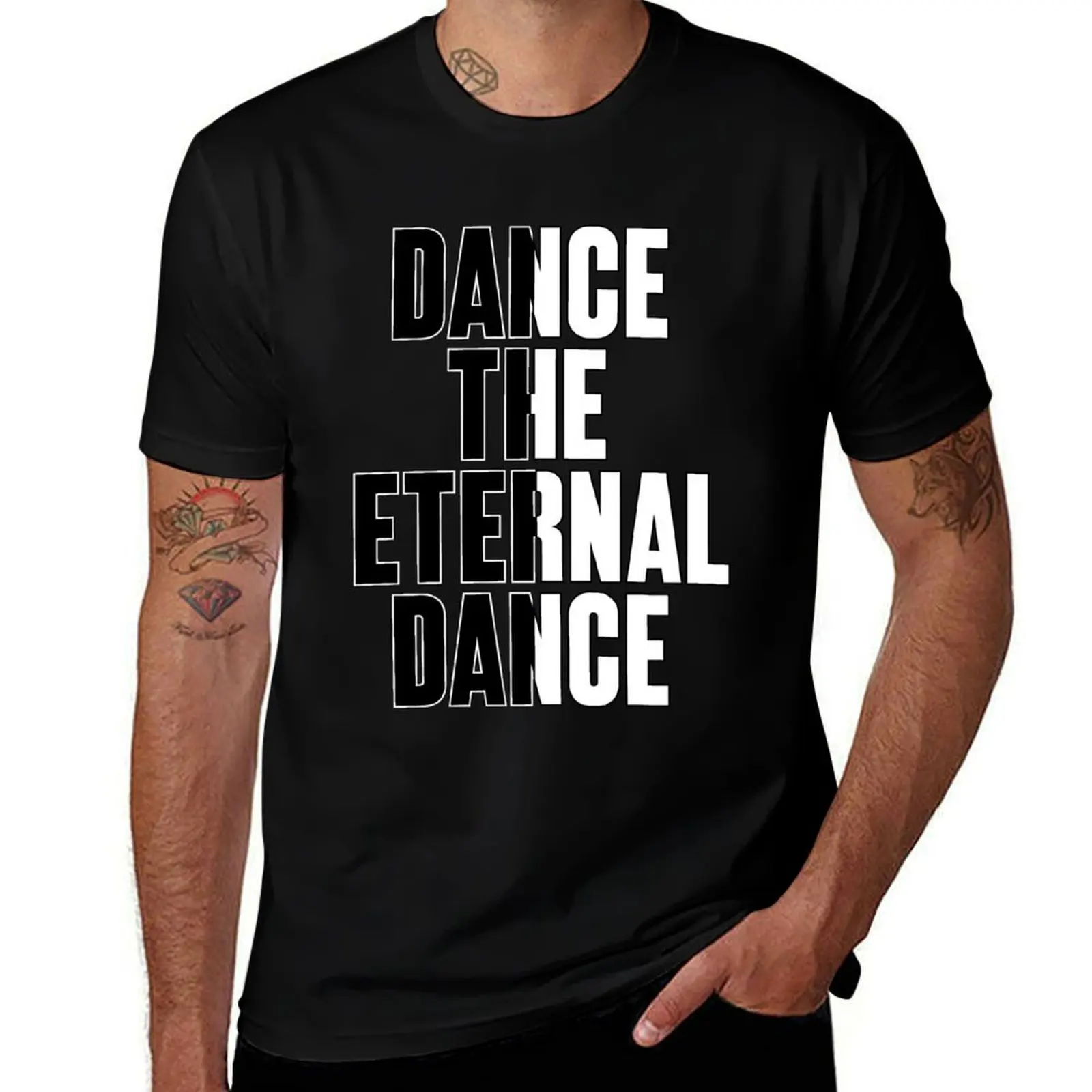 Dance the eternal dance T-Shirt Modern Print Casual T-Shirt
