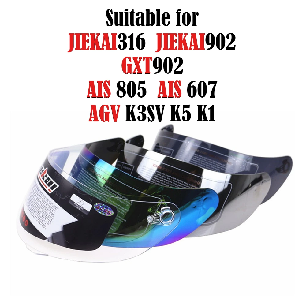 

Jiekai 316/902 Motorcycle Helmet Lens GXT 902 Helmet Visors K5 K3SV K1 Universal Helmet Shield for AIS 805/607