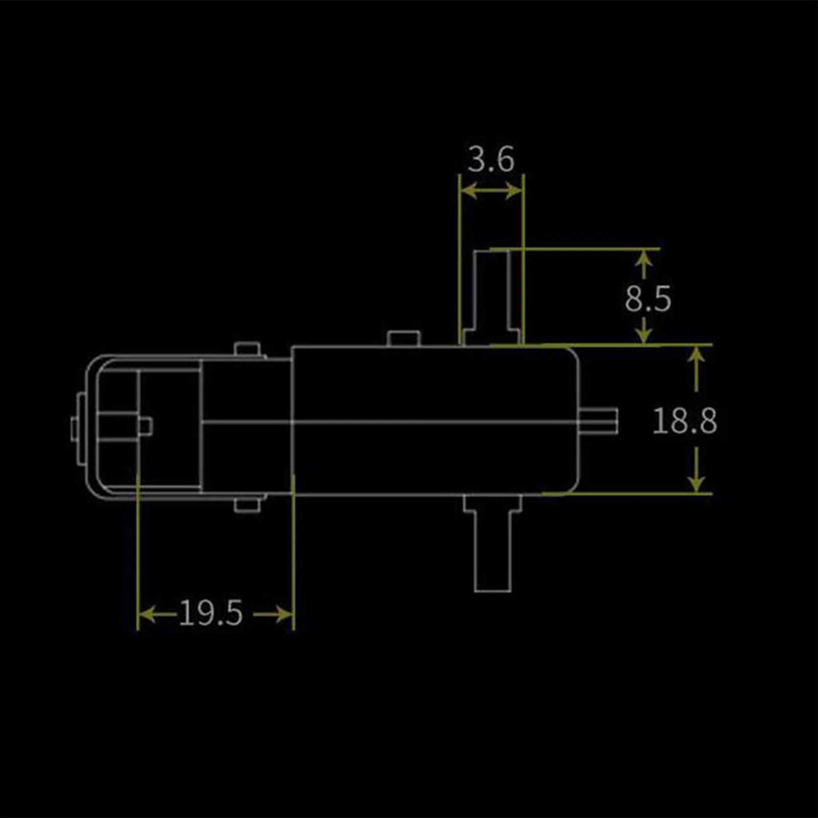 Compact TT Reduce Motor High Reliability 1 48 Dual Axis Gear Motor for Ardu Motor Intelligent Robot Car High Accuracy Low Noise