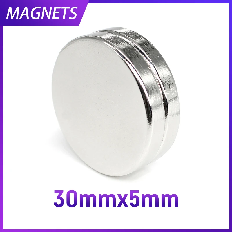 

1/2/5/10/15PCS 30x5mm Disc Rare Earth Neodymium Magnet N35 Strong Permanent Magnets 30x5mm Bulk Round Search Magnet 30*5 Mm