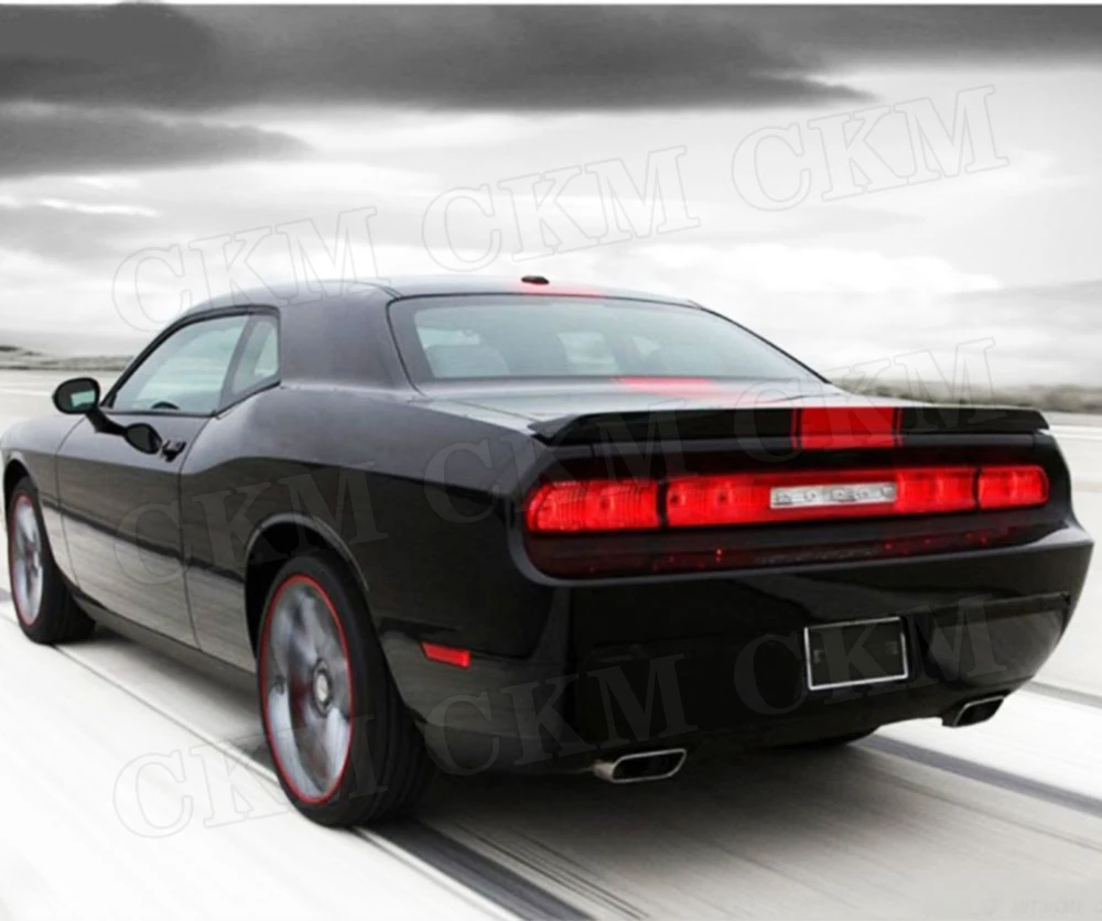 

Материал из углеродного волокна для Dodge Challenger SPT, украшение автомобиля 2015-2018, задний спойлер багажника, ABS, неокрашенные крылья для губ