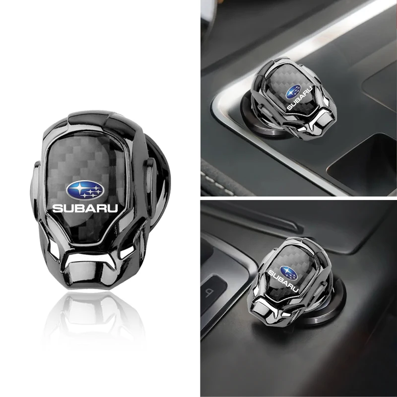 

Car One-Click Start Buttons Protective Cover Emblem Decoration For Subaru Forester SG SJ SH Crosstrek Legacy Tribeca XV