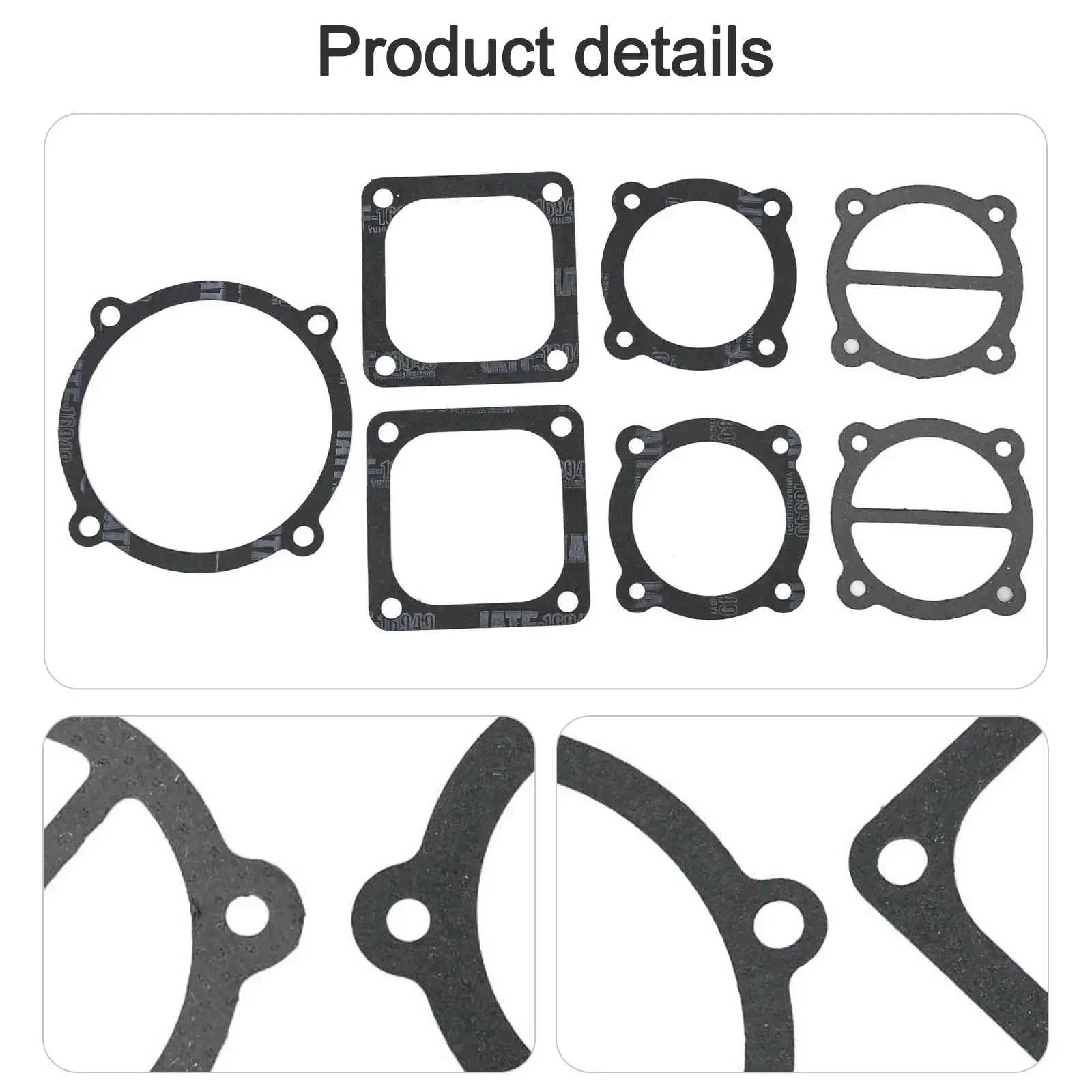 7 Pieces Valve Plate Gaskets Washers Replacement Set for Air Compressor Cylinder Head Base Compatible with For 2065