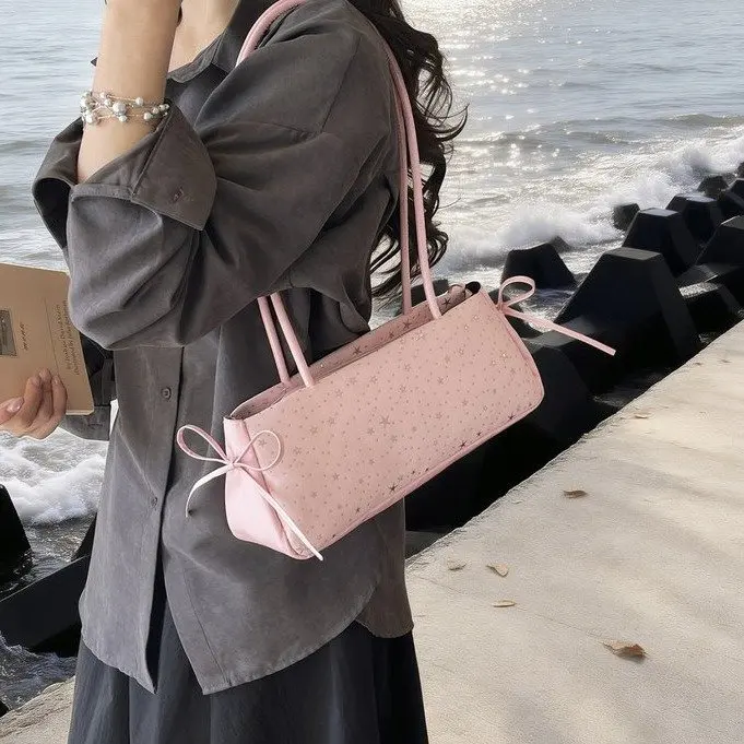 Fashionable Women's Shoulder Bag Commuter Underarm Bag Handbag Single Shoulder Bag Spring Summer New Arrival Versatile Women'...