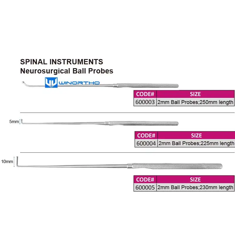 spinal neurosurgical ball probes Veterinary Instrument equipments animal orthopedic surgical vet supply tool wholesalers pet