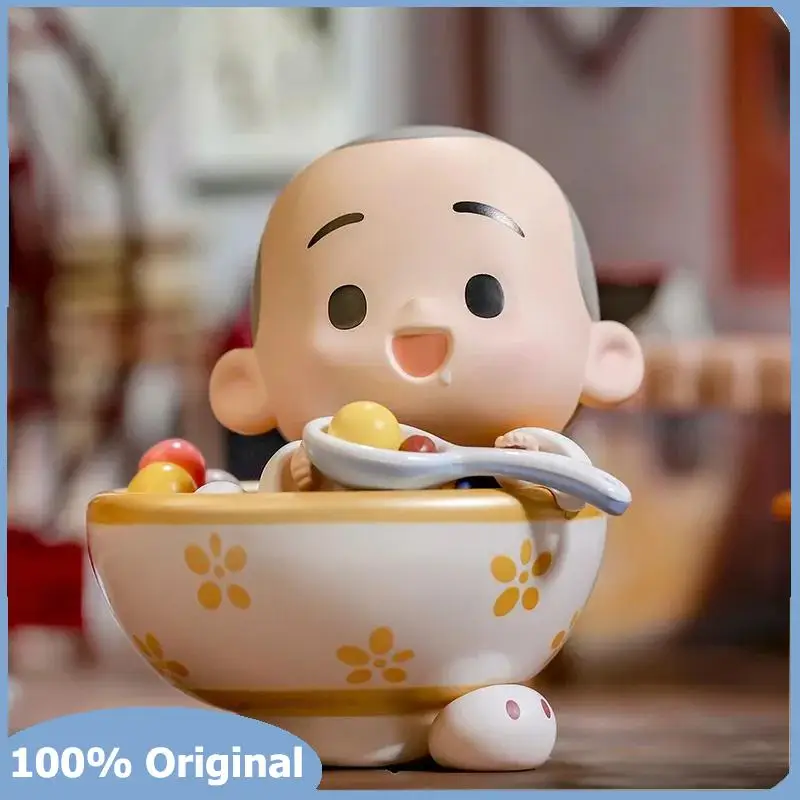 

POP MART The Little Monk Yichan Chinese Delicacy Series Blind Box Toys Mystery Box Mistery Caixa Action Figure Birthday Gift