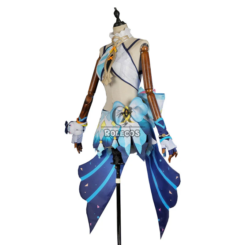 ROLECOS Game Genshin Impact Mualani Cosplay Costume Halloween Mualani Cosplay Costume Women Dress Uniform Fullset Outfit