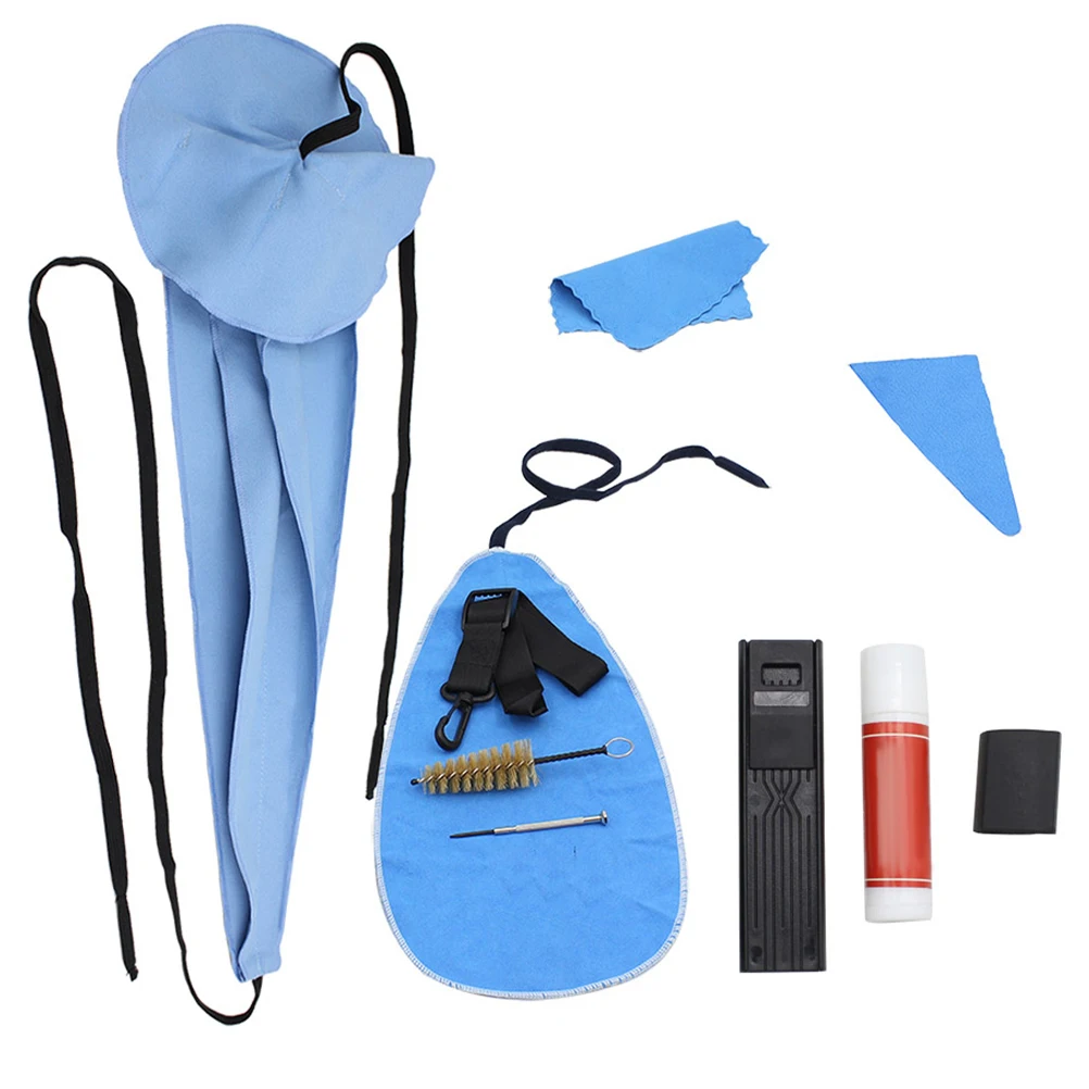 

Saxophone Cleaning Kit Care Tools Cloth Brush for Woodwind Instruments Flute Clarinet Piccolo Washable Design Protects from